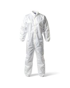 Kleenguard A25 Stretch Band Coveralls with Zip Front, Small, 25 per Pack