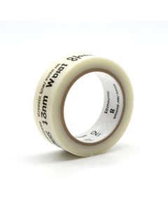 Label Tape Cassette, 6mm Wide, Black Text on White Ground, 8M
