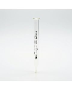 Blaubrand 1-Mark Soda-Lime Glass Bulb Pipette, Class AS, 0.5ml