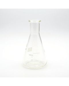 Pyrex Flat-Bottom Narrow-Neck Glass Flask, 50ml