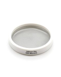 Laboratory Test Sieve with Nylon Mesh and PVC Frame, 190mm Diameter, 40 Microns