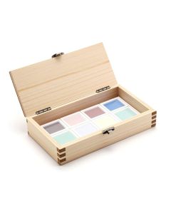 Paper-Covered Wood Slide Box with Hinged Lid for 100 Slides