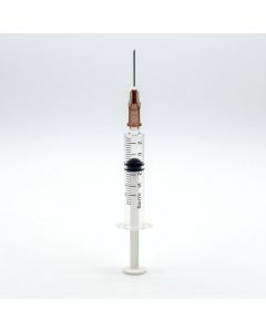 Borosilicate Glass Syringe with Central Luer Tip, without Needle, 2ml
