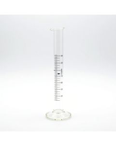 Glass Hydrometer Jar with Spout and Base, 150 x 38mm (Height x Diameter)